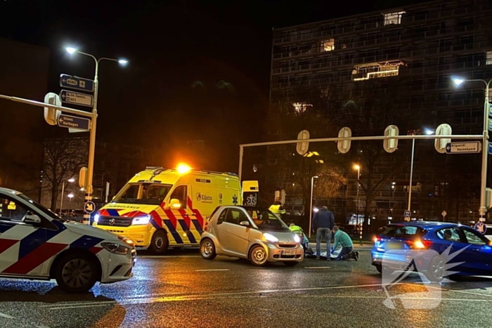 Fietser gewond bij aanrijding met auto