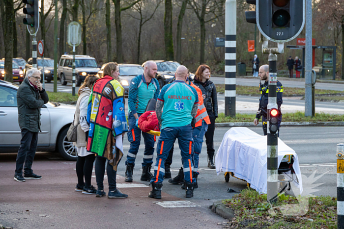 Voetgangster gewond bij aanrijding