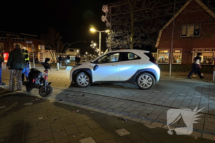 Scooter en auto betrokken bij ongeval