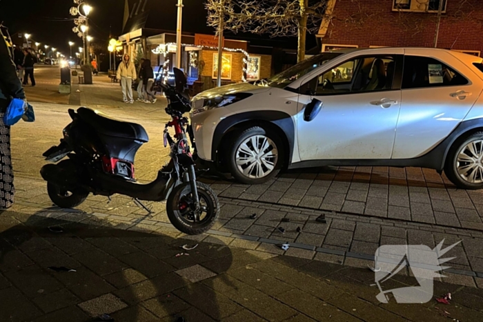 Scooter en auto betrokken bij ongeval