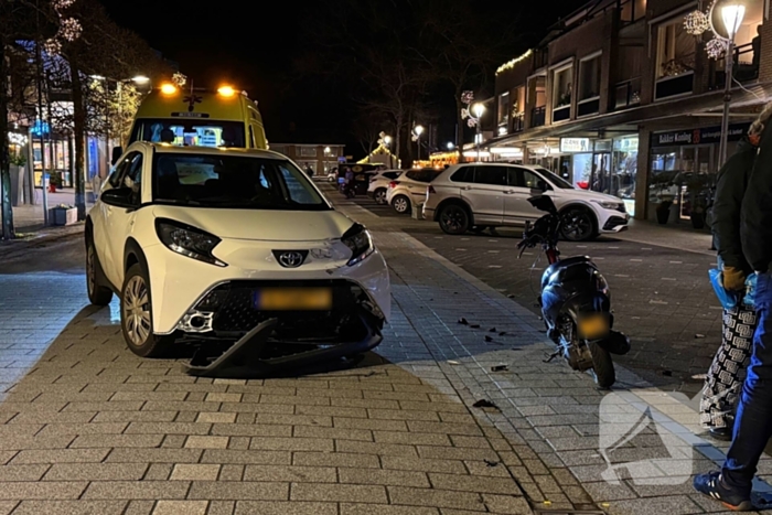 Scooter en auto betrokken bij ongeval