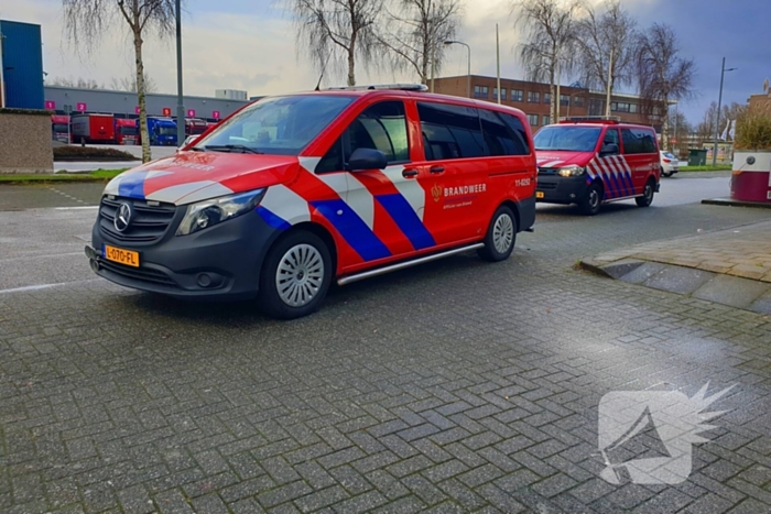 Brandweer verricht metingen bij gaslekkage