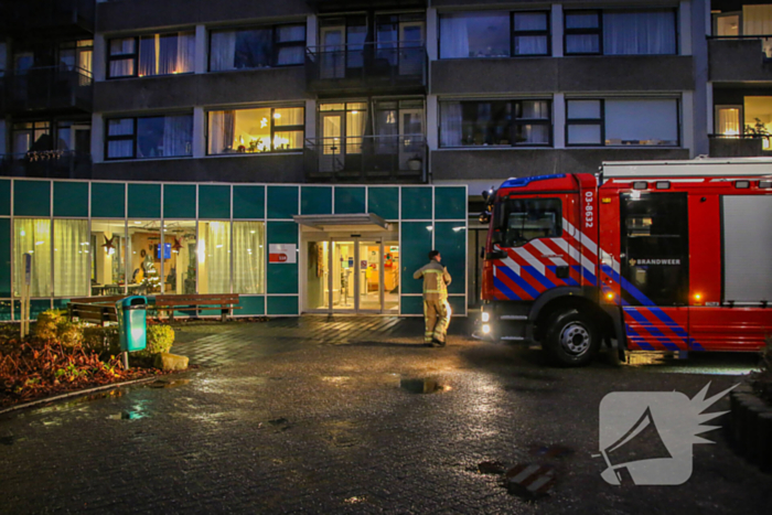 Brandweer bevrijdt persoon uit rollator