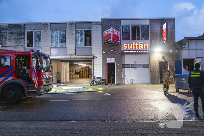 Brand in meterkast van bedrijf