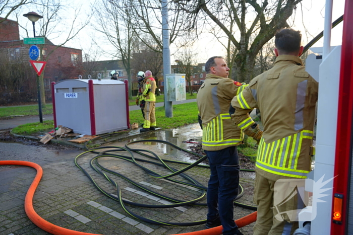 Jaarlijks terugkerende containerbrand blijft probleem in Nieuwland