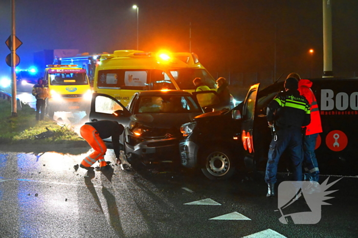 Flinke schade bij frontale aanrijding