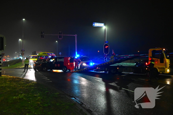 Flinke schade bij frontale aanrijding