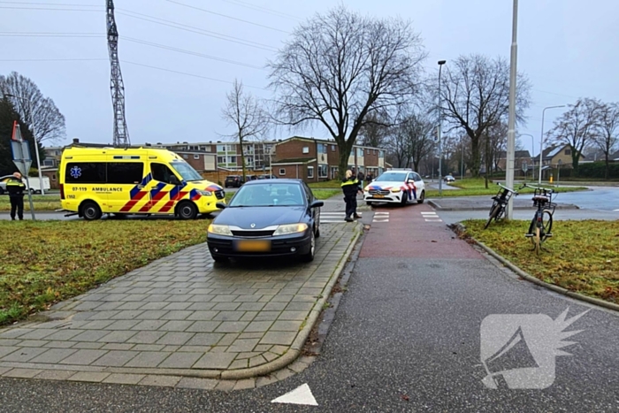 Wederom fietser aangereden op rotonde