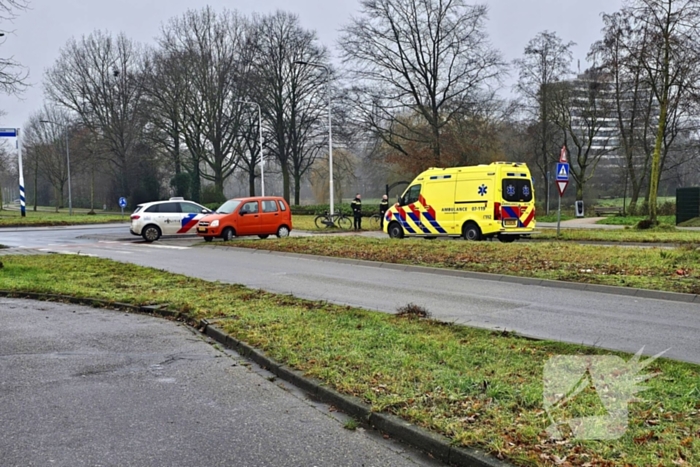 Wederom fietser aangereden op rotonde