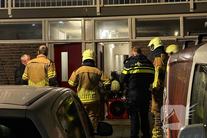 Brandweer ingezet voor melding gaslucht