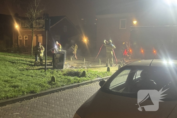 Brand in ondergrondse vuilcontainer gedoofd