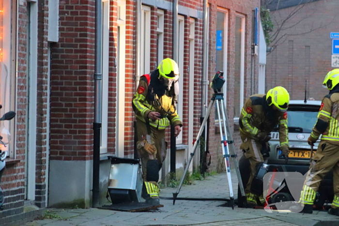 Rookt trekt door straat door keukenbrand