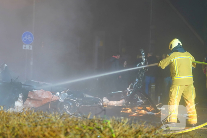 Opnieuw caravan in brand gestoken