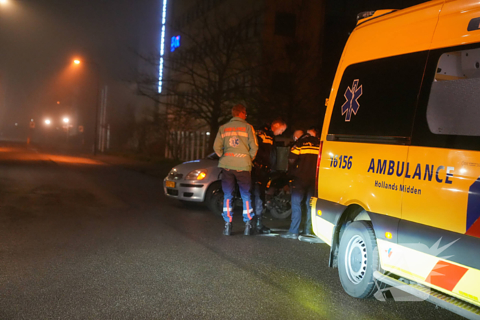 Scooterrijder gewond bij botsing met auto