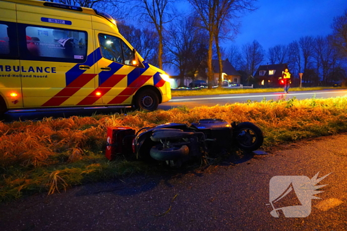 Scooterrijder zwaargewond na harde val