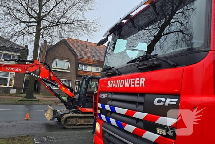 Brandweer ingezet bij brandende trailer