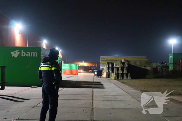 Drone en politiehond ingezet naar inbrekers op bouwterrein