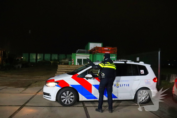 Drone en politiehond ingezet naar inbrekers op bouwterrein