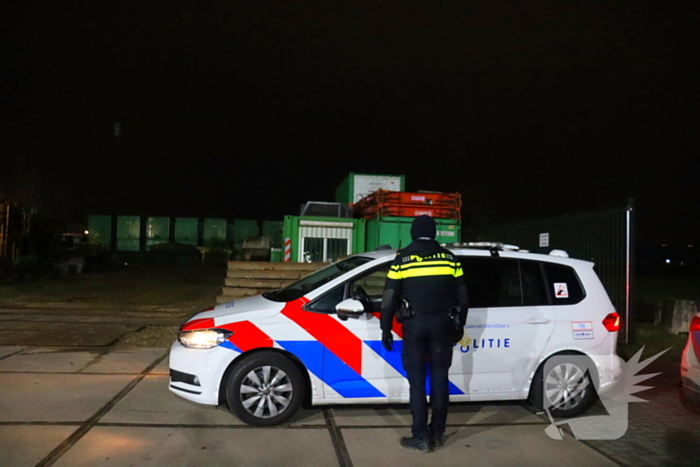 Drone en politiehond ingezet naar inbrekers op bouwterrein