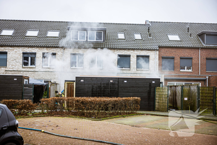 Uitslaande brand in schuur