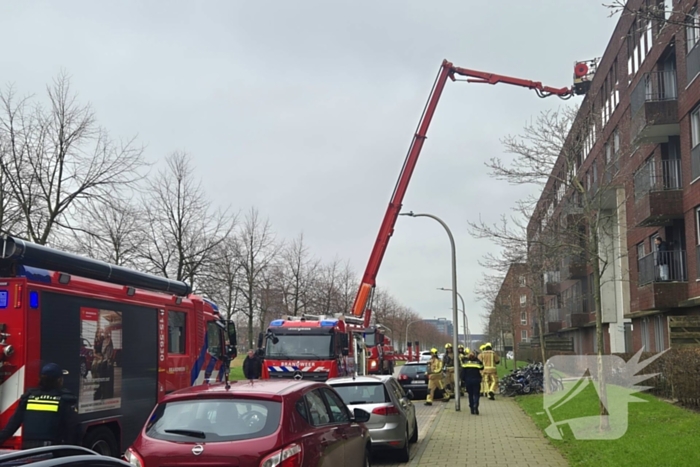 Zeer grote brand in woongebouw