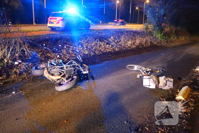 Ernstig ongeval tussen motorrijder en fietser