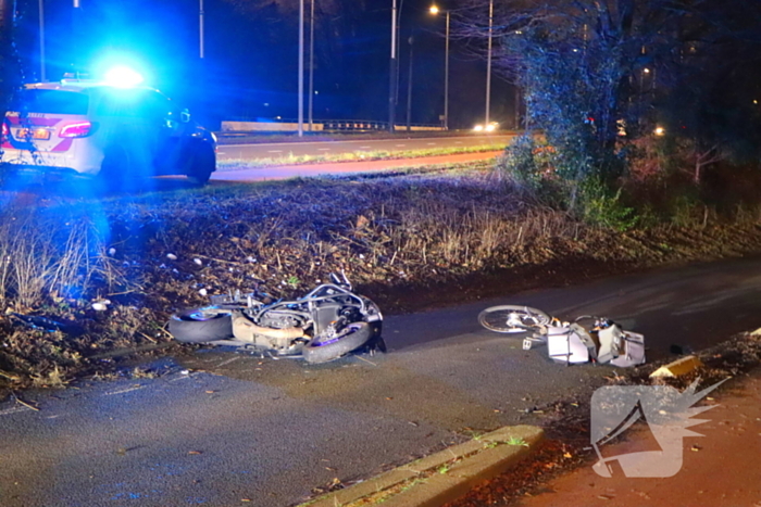 Ernstig ongeval tussen motorrijder en fietser