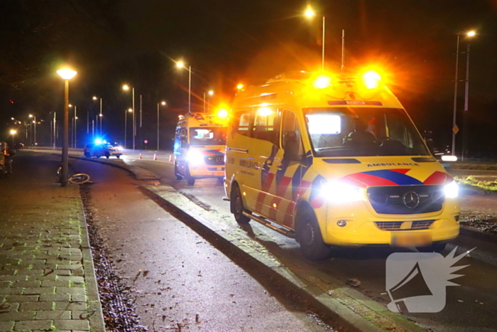 Ernstig ongeval tussen motorrijder en fietser