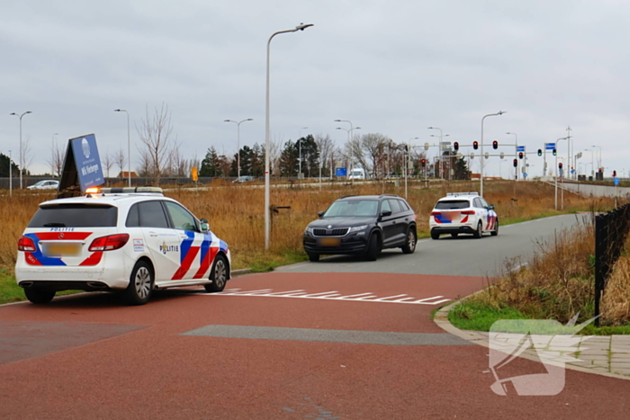 Fietser geschept door automobilist