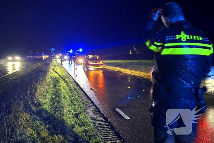 Fietser gewond bij botsing met auto