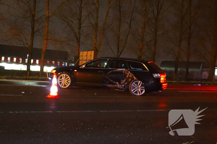 Auto in de slip bij oprit