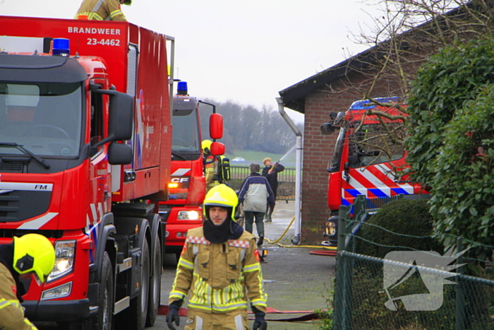 Grote brand in stal