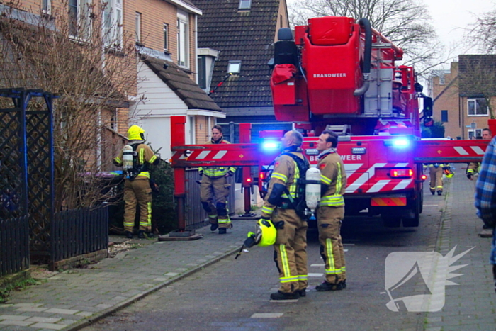 Brand in dak blijkt condensvorming