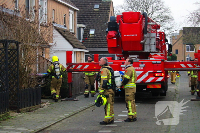 Brand in dak blijkt condensvorming