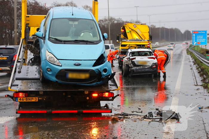 Meerdere voertuigen betrokken bij ongeval