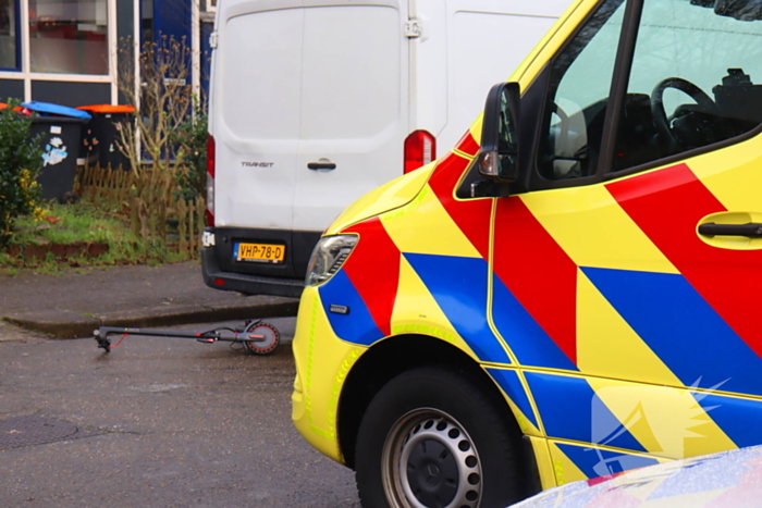 Ongeval tussen bezorger en bestuurder elektrische step