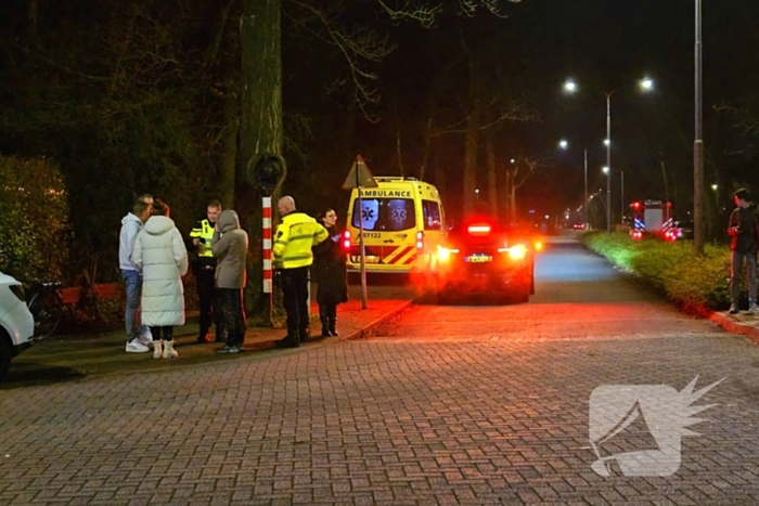 Fietser ten val op kruising