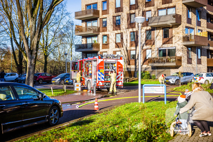 Personenwagen verwoest door brand