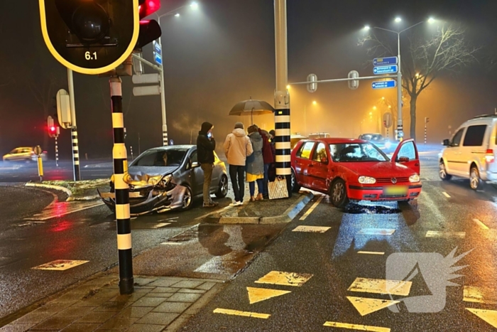 Verkeershinder door aanrijding met auto's