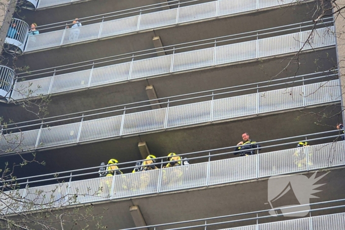 Flatbewoners geavacueerd bij brand in flatwoning