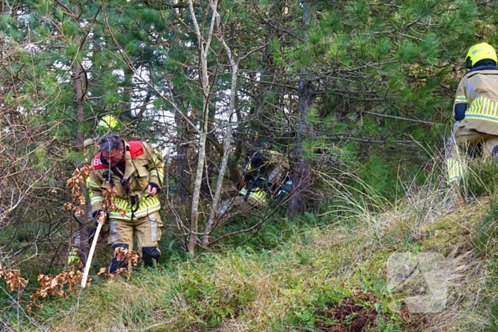 Brand in bosschage snel onder controle