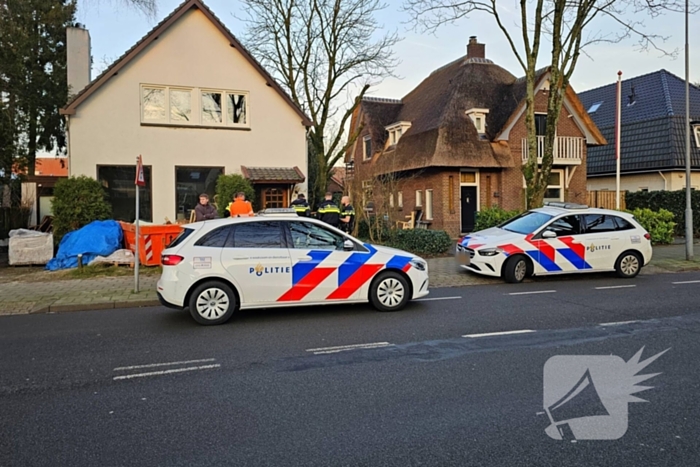 Politie massaal ingezet voor verdachte situatie bij woning in aanbouw