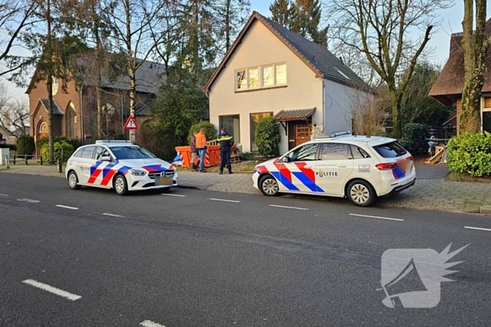 Politie massaal ingezet voor verdachte situatie bij woning in aanbouw