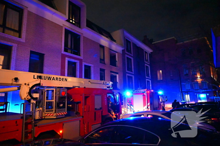 Fikse rookontwikkeling bij brand in flat