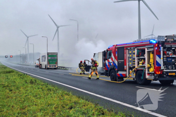 brand rijksweg a7 r 25,5 oudendijk